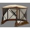 Quick Set Escape Screen Shelter - 6 side with Wind Panel Flaps, Brown/Tan Roof/Black Mesh 9879 - alternate 1